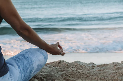 meditation beach