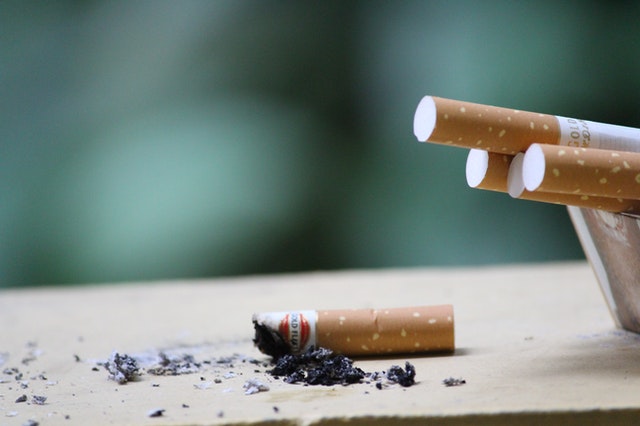 A photo of cigarettes.